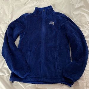 Royal Blue shaggy North Face fleece